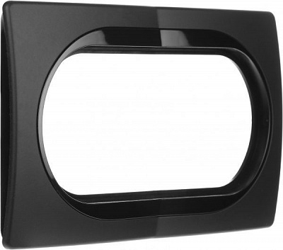 Рамка одноместная Aling-Conel EON черный E6805.E1E