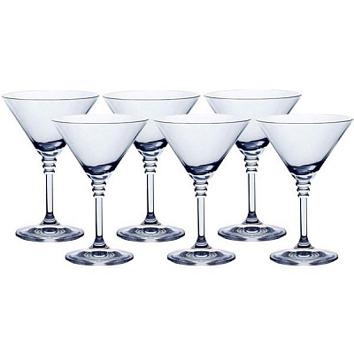 Набор бокалов для мартини Olivia 210 мл 6 шт. Bohemia