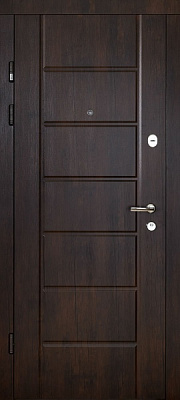 Дверь входная Abwehr АМ-54 096Л (V) Avers+Kale НЧ тик / дуб немо серебряный 2050x960 мм левая