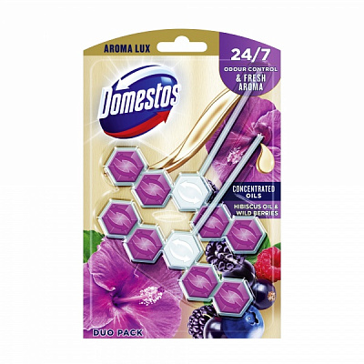 Туалетный блок Domestos Арома Люк Свежесть гибискуса и лесных ягод 68789091 