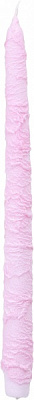 Свеча конусная волна розовая 30 см Pako-If