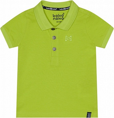 Поло для мальчиков Koko Noko р.122 неон желтый WN811 