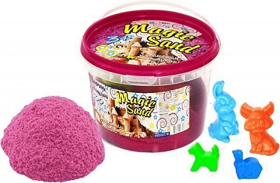 Кінетичний пісок Strateg Magic Sand рожевий 500 г 371-3