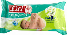 Детские влажные салфетки Lili Baby с экстрактом ромашки 15 шт.
