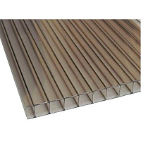 Полікарбонат стільниковий SOTON Pro 8 мм 3000х1050 мм бронзовий