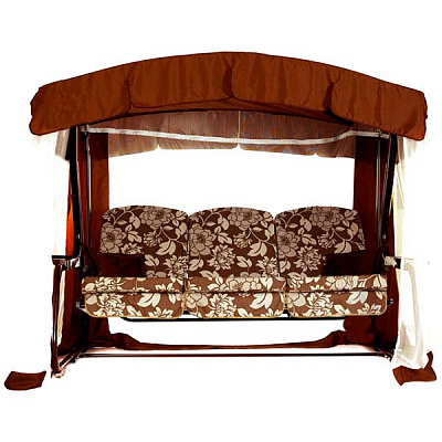 Качели с навесом OLSA Турин Премиум коричневый 