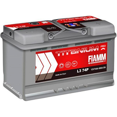 Аккумулятор автомобильный Fiamm Titanium PRO L3 74P 74А 12 B «+» справа