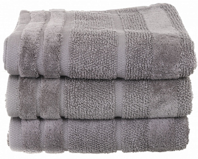 Рушник махровий Tabby 50x90 см світло-сірий La Nuit