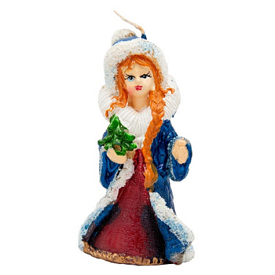 Свеча Снегурочка 5,5х4,5х11 см 790593 