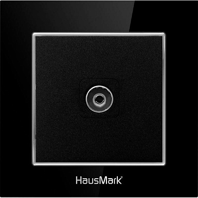 Накладка на механізм розетки HausMark Alta чорний SNG-SCP.SQ20MG1TV-BK