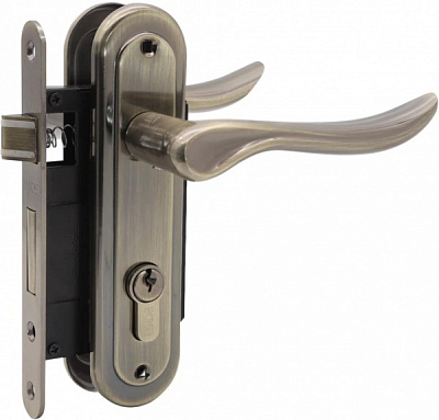 Комплект фурнитуры PZ Linde A-1295 AB 62,5 мм старая бронза