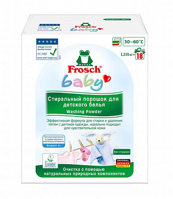 Порошок для машинной и ручной стирки Frosch Baby 1,215 кг 