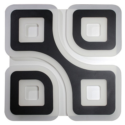 Світильник світлодіодний Светкомплект ACRYLIC 08S RGB RC 110 Вт білий із чорним 2800-4500-6000 К