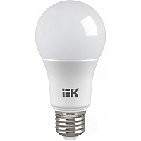 Лампа светодиодная IEK ECO 7 Вт A60 матовая E27 220 В 3000 К