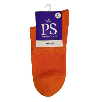 Шкарпетки чоловічі Premier Socks Еліт середні р. 27 помаранчевий 1 пар