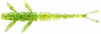 Приманка FishUp Flit 2 из пластизоля для ловли рыбы 9 шт. Chartreuse/Black