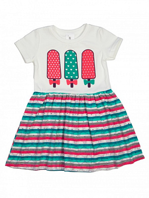 Сукня Luna Kids смужка р.116 малиновий