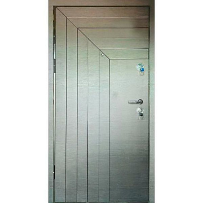 Дверь входная Мавіс Горизонт + 3Д снаружи Н-12 венге темный 2030x880мм левая