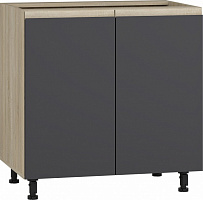 Тумба нижня МС Джетта 80х82х54,5 см, графіт сірий/дуб сонома Грейд