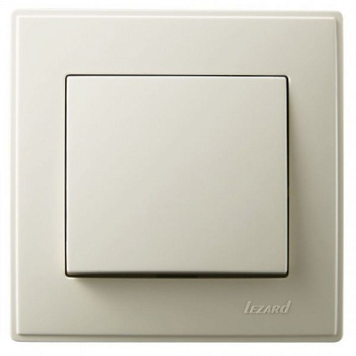 Вимикач одноклавішний Lezard Lesya 10 А 250В кремовий 705-0303-100