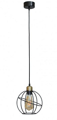 Подвес Геотон 0578-1П 1x60 Вт E27 бронза/черный 48853 