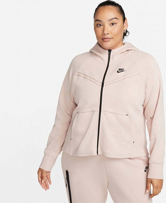 Джемпер Nike TCH FLC WR HOODY FZ PLUS DA2044-602 р. 2X рожевий