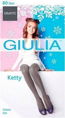 Колготки дитячі Giulia KETTY 80 р.128-134 grafite