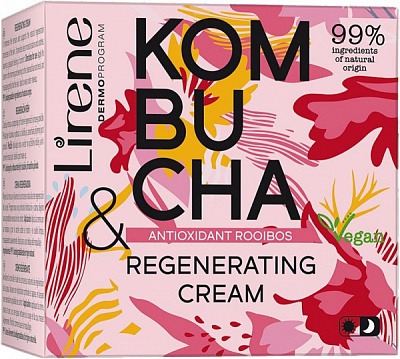 Крем для лица день-ночь Lirene регенерирующий Комбуча 50 мл100 г