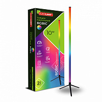 Торшер Eurolamp без цоколя зелений LED-FLD-10W(RGB)W