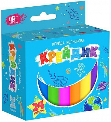 Набор мелков Nota Bene ART Крейдик тонкий 24 цветов (24)