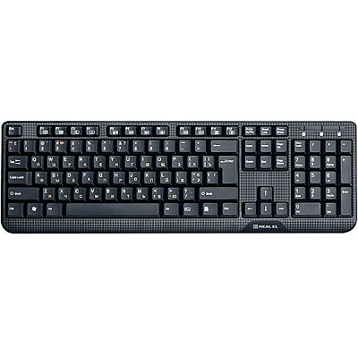 Клавіатура Real-el (500 Standard, USB, black (REAL) USB black