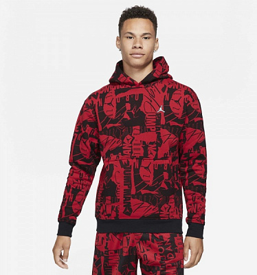 Джемпер Jordan M J ESS FLC AOP PO DA9814-687 р. XL красный