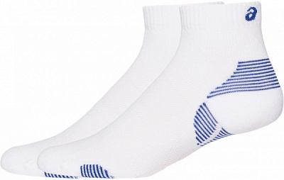 Шкарпетки Asics 2PPK CUSHION RUN QUARTER SOCK 3013A800-100 р.35-38 білий