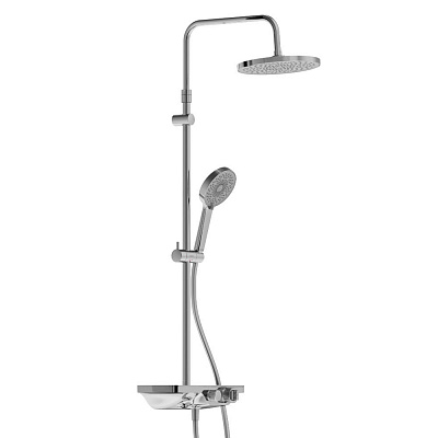 Душевая система Damixa 947760000 Apollo, с ванно-душевым термостатическим смесителем-полкой
