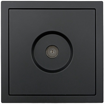 Механизм розетки TV оконечная HausMark Juna IP20 черный матовый 7041-1788U2-130