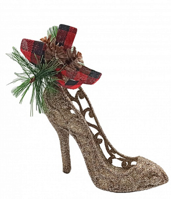 Декоративная подвеска Туфелька бронзовый LD21047