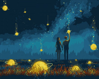 Картина за номерами Разом до зірок 40х50 см Ідейка