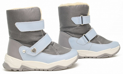 Полуботинки для девочек BARTEK 14077006 р.28 серый с голубым 