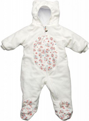 Комбінезон для дівчаток Модний Карапуз молочний р.62 03-00826-0