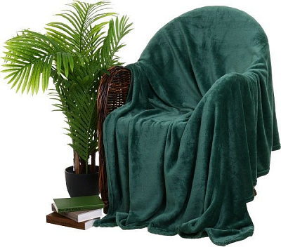 Плед Basic Изумруд 160x200 см зеленый La Nuit 