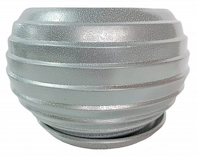 Горшок Каскад круглый 10 л серебряный 