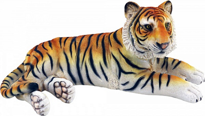 Декоративна новорічна фігура Zhongyang Economic лежачий тигр 29x12 см