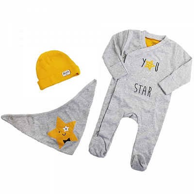 Комплект IDIL BABY 9688 3 в 1 белый р.56-62 