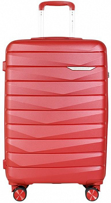 Чемодан Compass N1597 47 л красный 27x43x66 см M