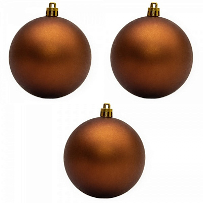 Набір ялинкових куль Девілон 251383 d80 мм 3 шт./уп.
