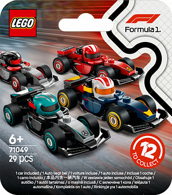 Конструктор LEGO Minifigures Колекційні автомобілі для перегонів F1® 71049