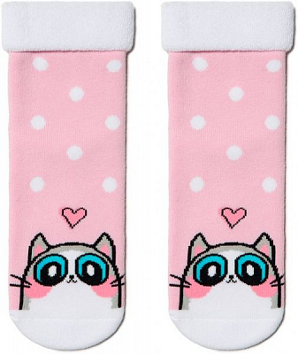 Шкарпетки дитячі Conte-Kids CK SOF-TIKI (з відворотом) 6С-19СП р.22 світло-рожевий