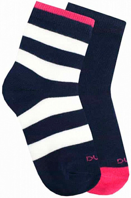 Комплект носков для девочек Duna 1068 р.22–24 синий 