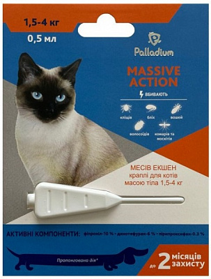 Капли Palladium Massive Action вес 15-4 кг