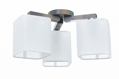 Люстра потолочная TK Lighting Nadia 2656 3x60 Вт E27 коричневый/серый 